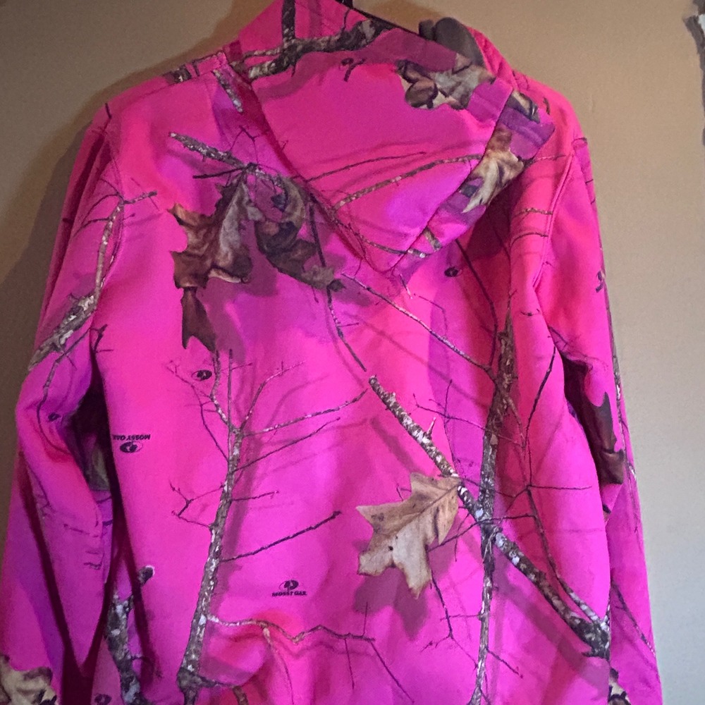 Mossy Oak Pink‎ Camouflage Hoodie M 8 10 Pullover Hooded Sweatshirt